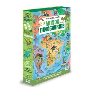 EL MUNDO DE LOS DINOSAURIOS VIAJA CONOCE EXPLORA CON PUZZLE EDIC